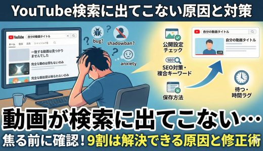 YouTube検索で動画が出てこない！表示されない7つの原因と解決策【完全版】